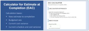 Estimate at Completion Calculator
